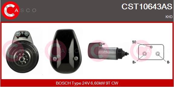 Casco CST10643AS - Стартер autozip.com.ua