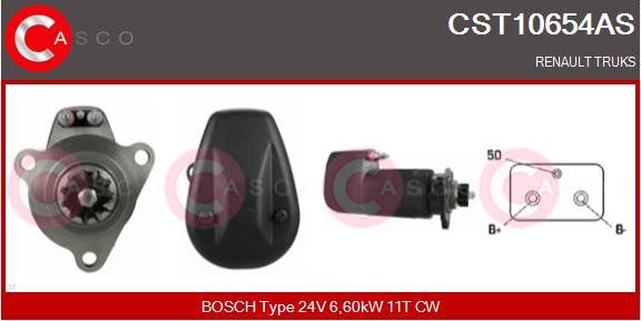 Casco CST10654AS - Стартер autozip.com.ua