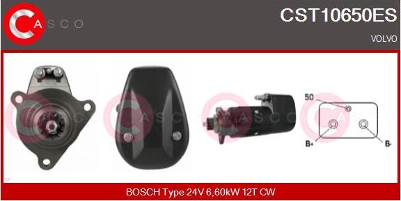 Casco CST10650ES - Стартер autozip.com.ua