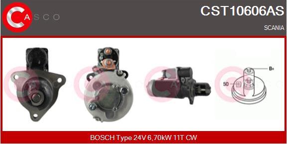 Casco CST10606AS - Стартер autozip.com.ua