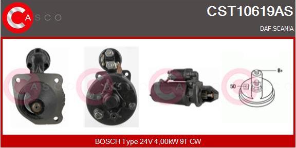 Casco CST10619AS - Стартер autozip.com.ua