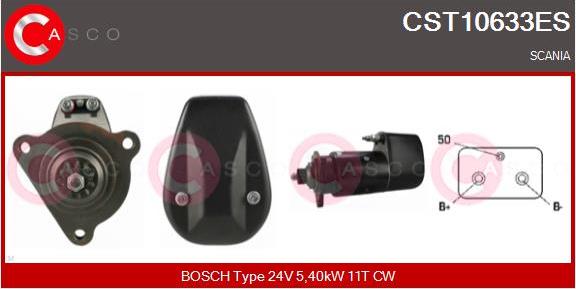 Casco CST10633ES - Стартер autozip.com.ua