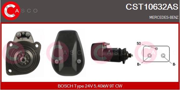 Casco CST10632AS - Стартер autozip.com.ua