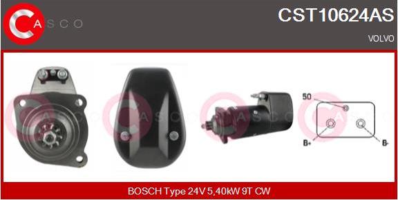 Casco CST10624AS - Стартер autozip.com.ua