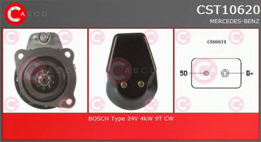 Casco CST10620 - Стартер autozip.com.ua