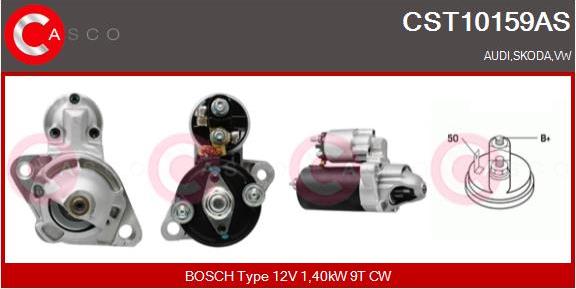 Casco CST10159AS - Стартер autozip.com.ua