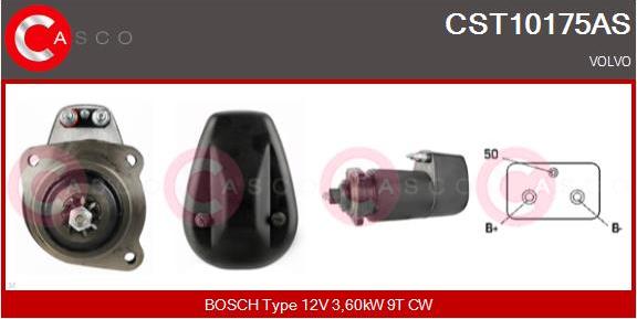Casco CST10175AS - Стартер autozip.com.ua