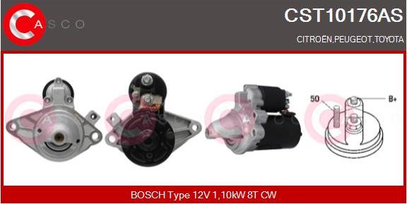 Casco CST10176AS - Стартер autozip.com.ua