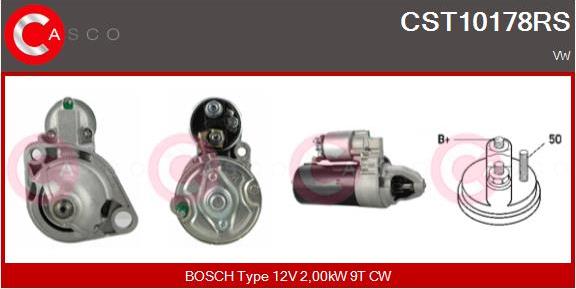 Casco CST10178RS - Стартер autozip.com.ua