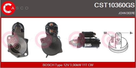 Casco CST10360GS - Стартер autozip.com.ua