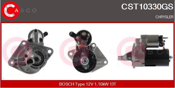 Casco CST10330GS - Стартер autozip.com.ua