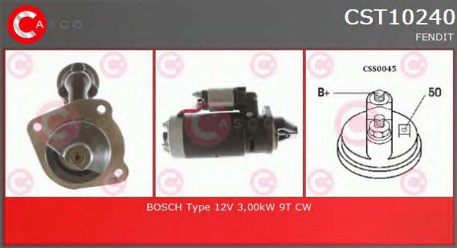 Casco CST10240 - Стартер autozip.com.ua
