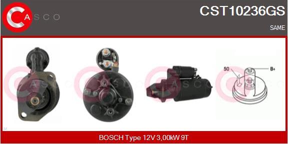 Casco CST10236GS - Стартер autozip.com.ua