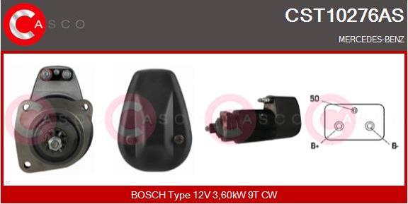 Casco CST10276AS - Стартер autozip.com.ua