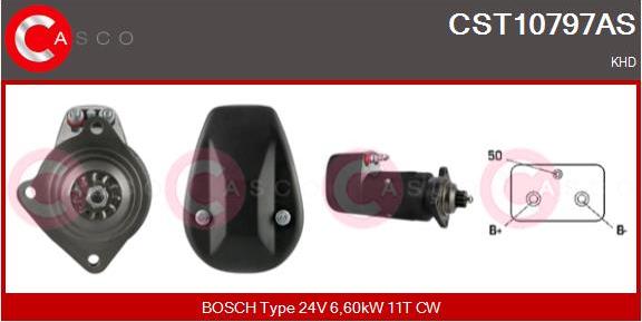 Casco CST10797AS - Стартер autozip.com.ua