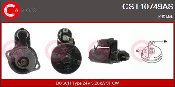 Casco CST10749AS - Стартер autozip.com.ua