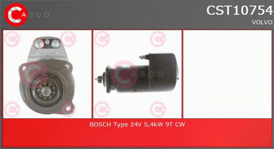 Casco CST10754 - Стартер autozip.com.ua