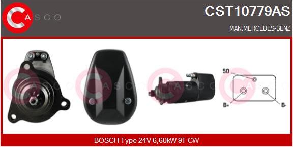 Casco CST10779AS - Стартер autozip.com.ua