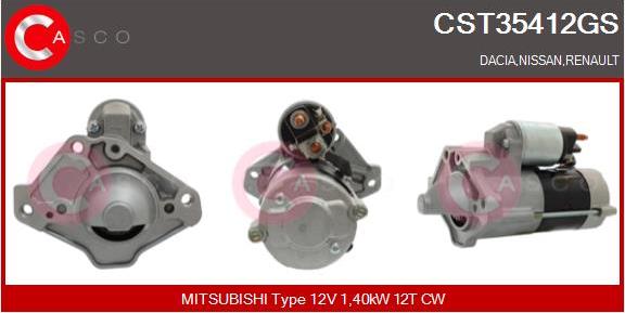 Casco CST35412GS - Стартер autozip.com.ua
