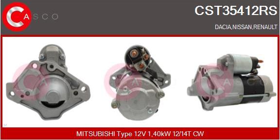 Casco CST35412RS - Стартер autozip.com.ua