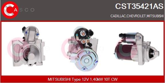 Casco CST35421AS - Стартер autozip.com.ua