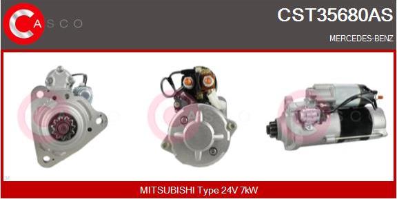 Casco CST35680AS - Стартер autozip.com.ua