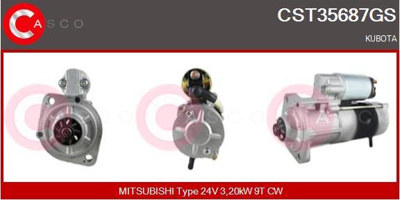 Casco CST35687GS - Стартер autozip.com.ua