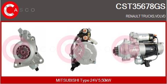 Casco CST35678GS - Стартер autozip.com.ua