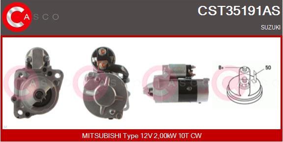 Casco CST35191AS - Стартер autozip.com.ua