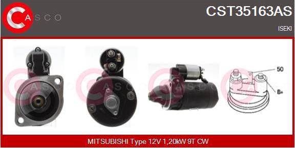 Casco CST35163AS - Стартер autozip.com.ua