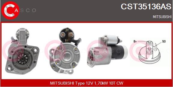 Casco CST35136AS - Стартер autozip.com.ua