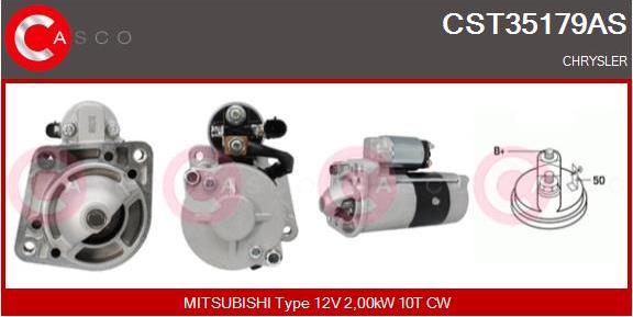 Casco CST35179AS - Стартер autozip.com.ua