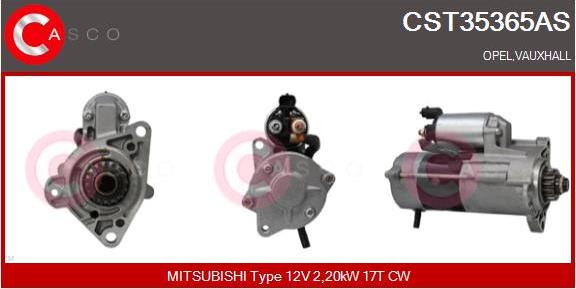 Casco CST35365AS - Стартер autozip.com.ua