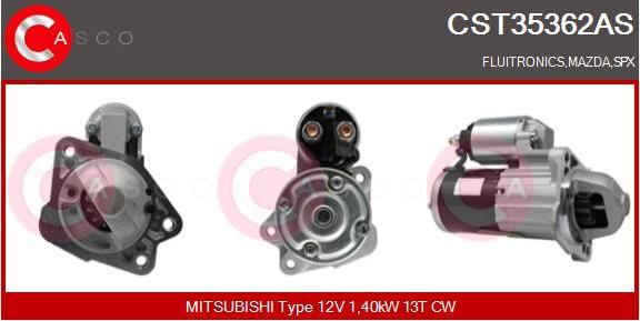 Casco CST35362AS - Стартер autozip.com.ua