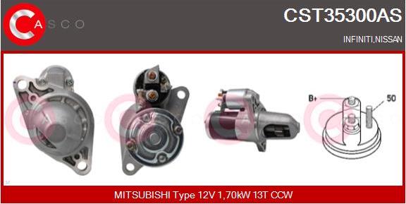 Casco CST35300AS - Стартер autozip.com.ua