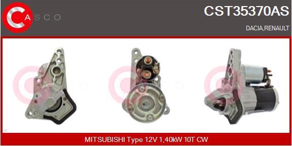 Casco CST35370AS - Стартер autozip.com.ua
