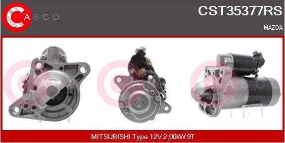 Casco CST35377RS - Стартер autozip.com.ua