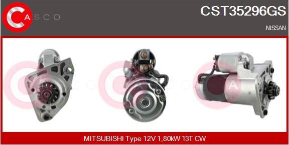 Casco CST35296GS - Стартер autozip.com.ua