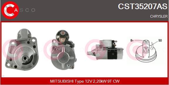 Casco CST35207AS - Стартер autozip.com.ua