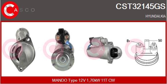 Casco CST32145GS - Стартер autozip.com.ua