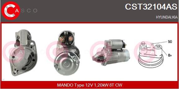 Casco CST32104AS - Стартер autozip.com.ua