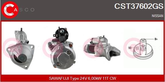 Casco CST37602GS - Стартер autozip.com.ua