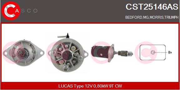 Casco CST25146AS - Стартер autozip.com.ua