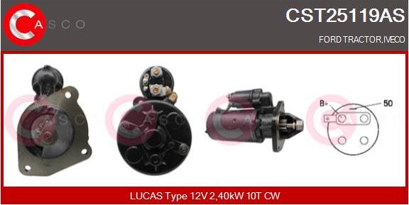 Casco CST25119AS - Стартер autozip.com.ua