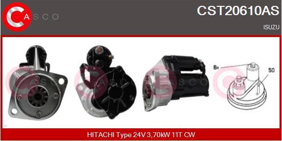 Casco CST20610AS - Стартер autozip.com.ua