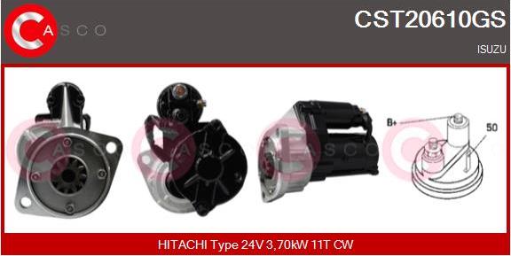 Casco CST20610GS - Стартер autozip.com.ua