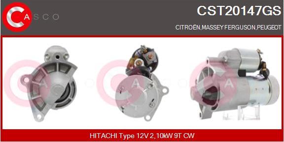 Casco CST20147GS - Стартер autozip.com.ua