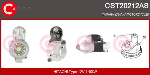 Casco CST20212AS - Стартер autozip.com.ua