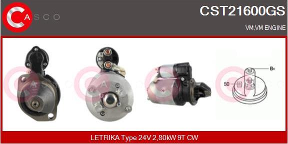 Casco CST21600GS - Стартер autozip.com.ua