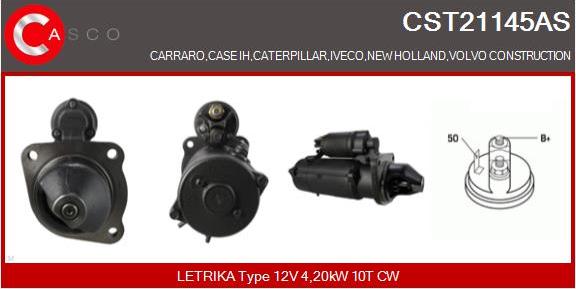 Casco CST21145AS - Стартер autozip.com.ua